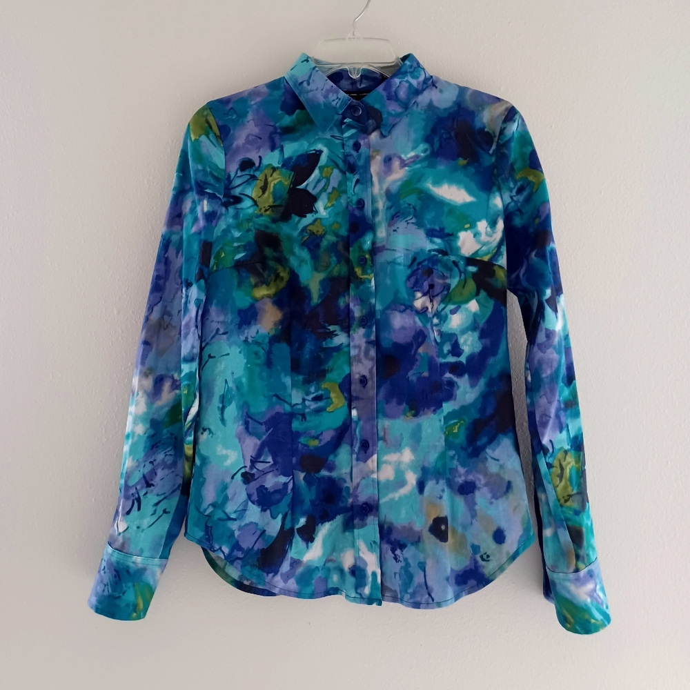 Floral Cotton Blouse, Size S